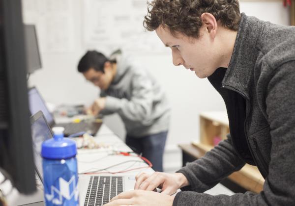 Computer Science Students in the lab